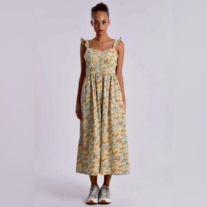 Molly Bracken floral midi dress new with tags Small